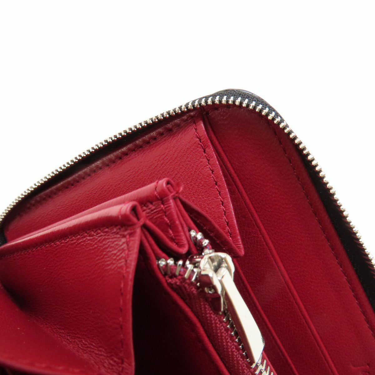 J&M Davidson logo Long wallet (with coin pocket) Leather Ladies [Used]