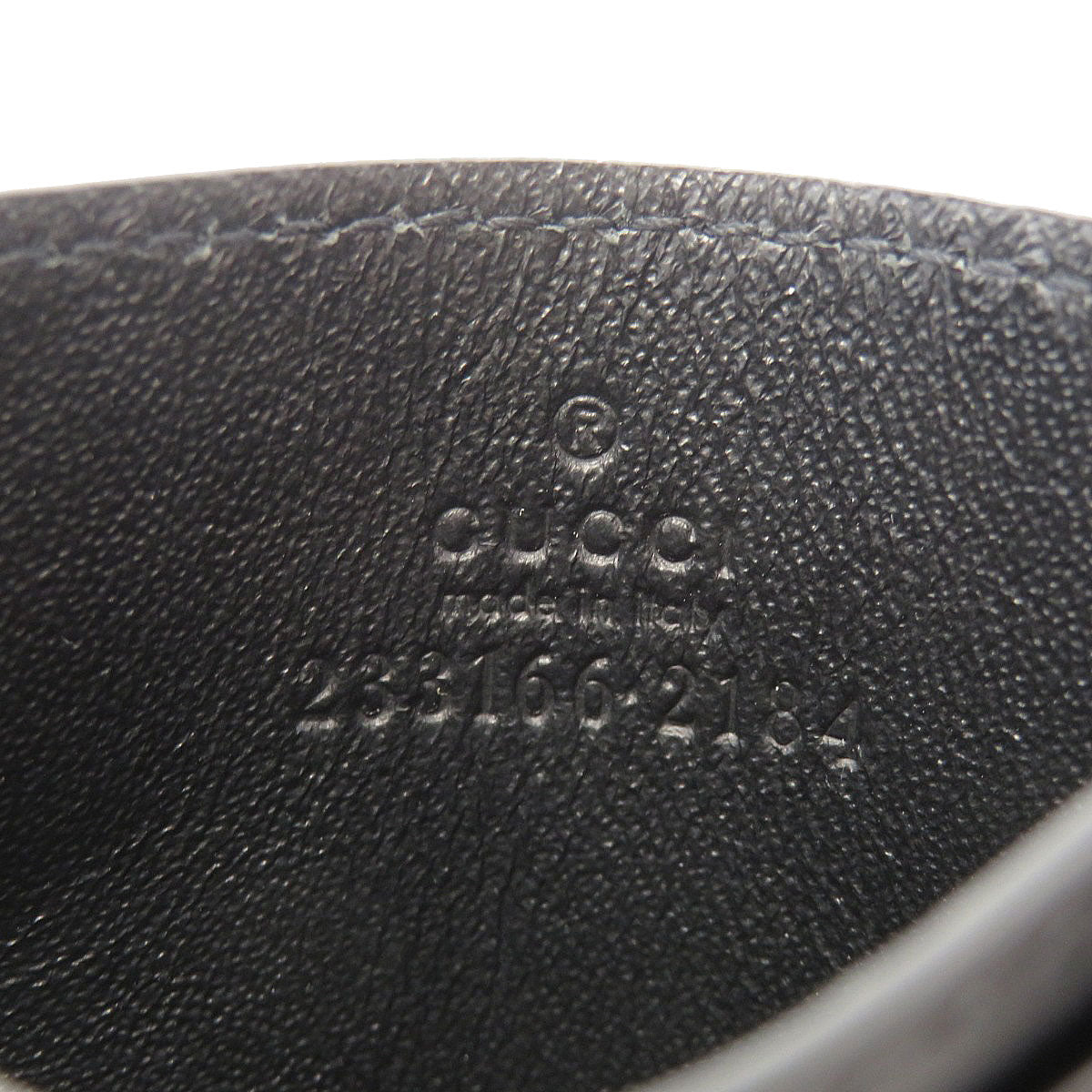 GUCCI 233166 GG signature guccissima Card Case Calf mens [Used]