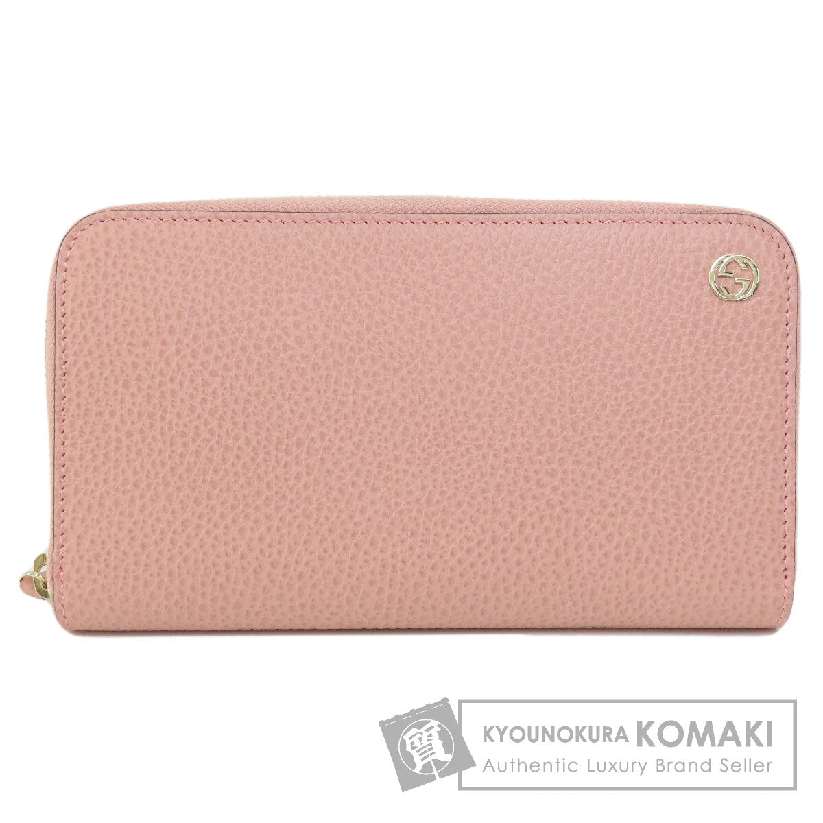 GUCCI 449347 Interlocking G outlet Long wallet (with coin pocket) Leather Ladies [Used]