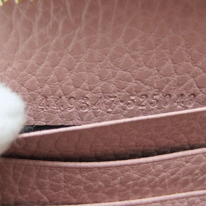 GUCCI 449347 Interlocking G outlet Long wallet (with coin pocket) Leather Ladies [Used]