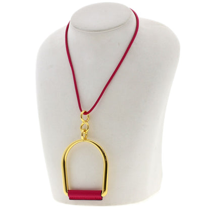 HERMES Eritage Equestre GM Necklace Metal Ladies [Used]