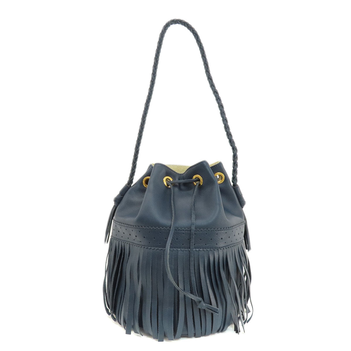 J&M Davidson   Shoulder Bag Fringe motif Leather Ladies