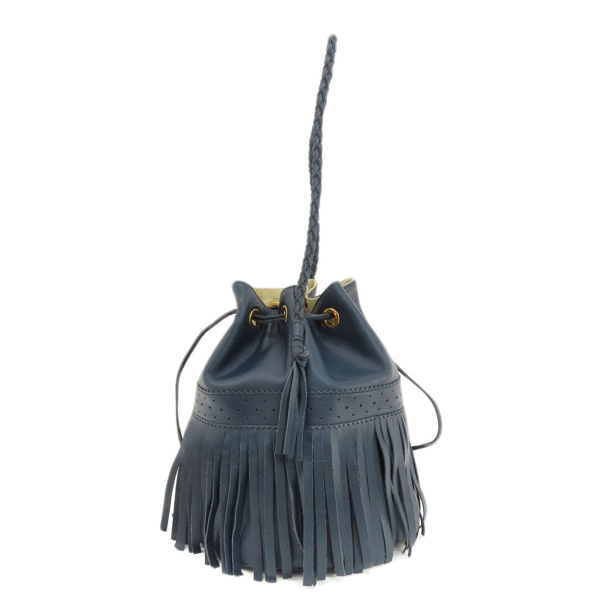 J&M Davidson   Shoulder Bag Fringe motif Leather Ladies