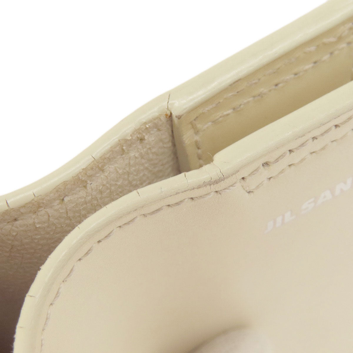 Jil Sander logo Shoulder Bag Leather Ladies [Used]