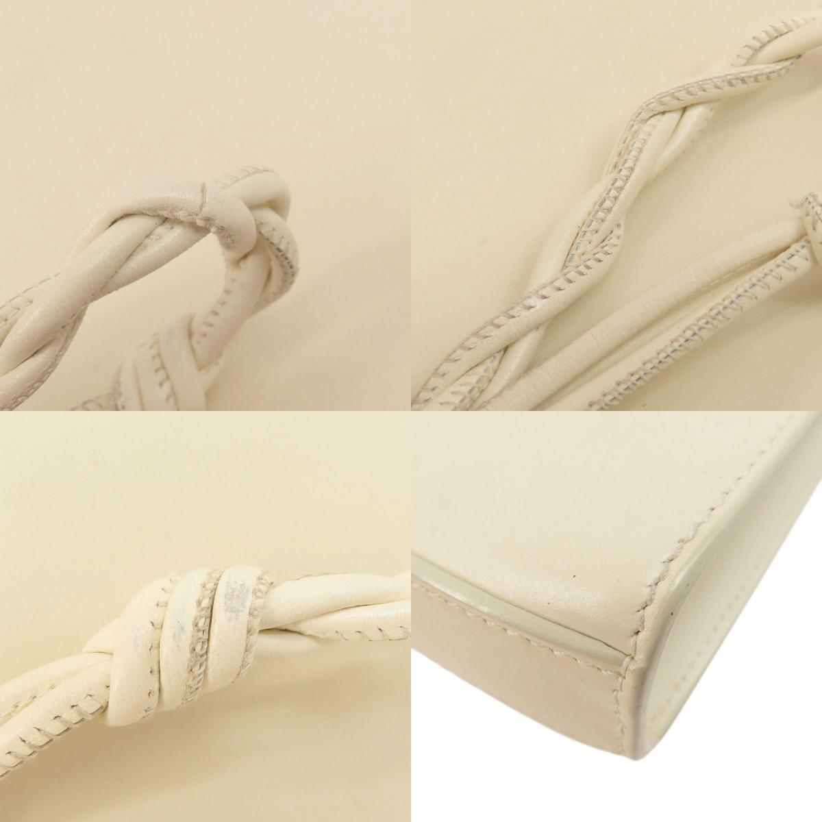 Jil Sander logo Shoulder Bag Leather Ladies [Used]