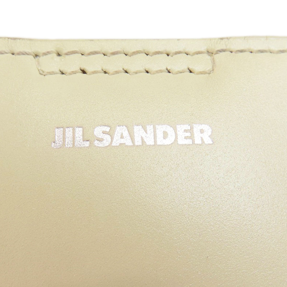 Jil Sander logo Shoulder Bag Leather Ladies [Used]