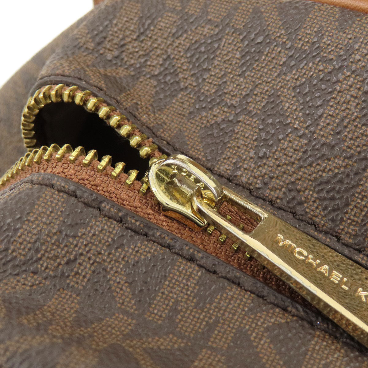 Michael Kors MK Signature Sticker Backpack Â· Daypack Leather Coated CanvasLadies [Used]