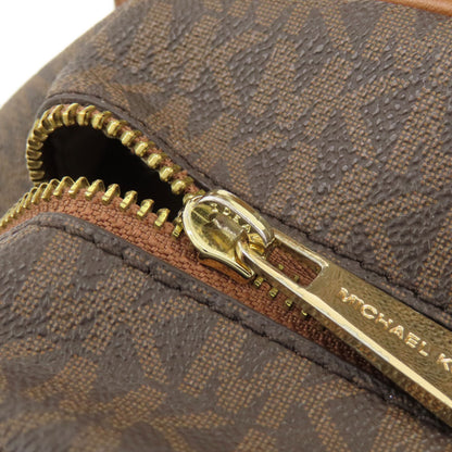 Michael Kors MK Signature Sticker Backpack Â· Daypack Leather Coated CanvasLadies [Used]