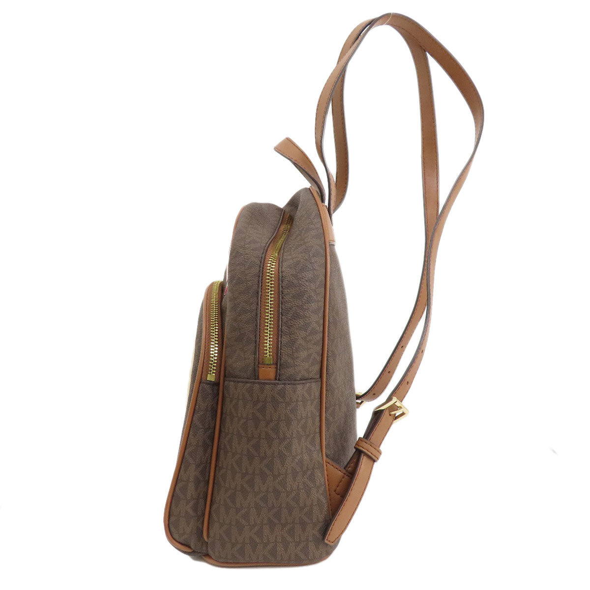 Michael Kors MK Signature Sticker Backpack Â· Daypack Leather Coated CanvasLadies [Used]