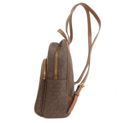 Michael Kors MK Signature Sticker Backpack Â· Daypack Leather Coated CanvasLadies [Used]