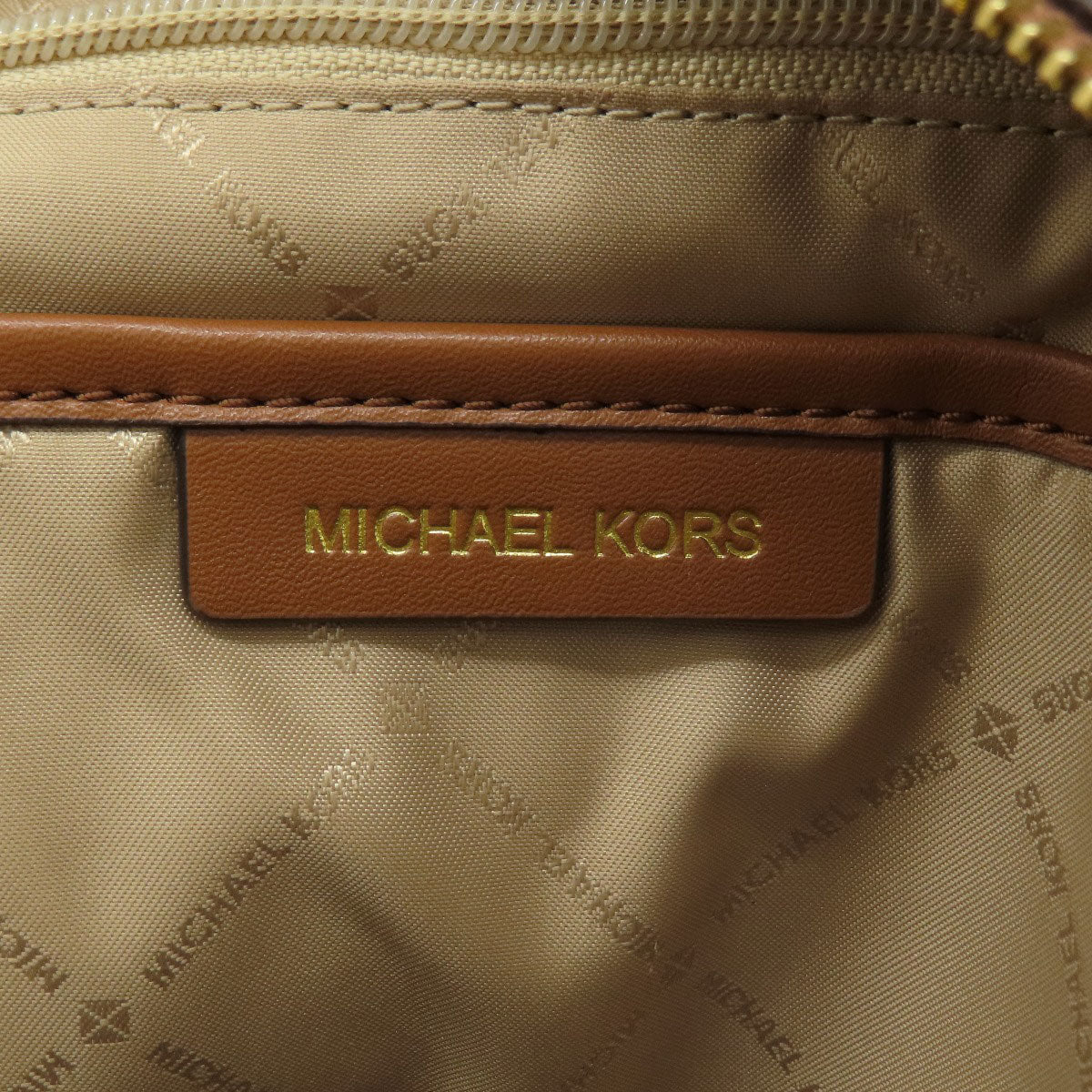 Michael Kors MK Signature Sticker Backpack Â· Daypack Leather Coated CanvasLadies [Used]