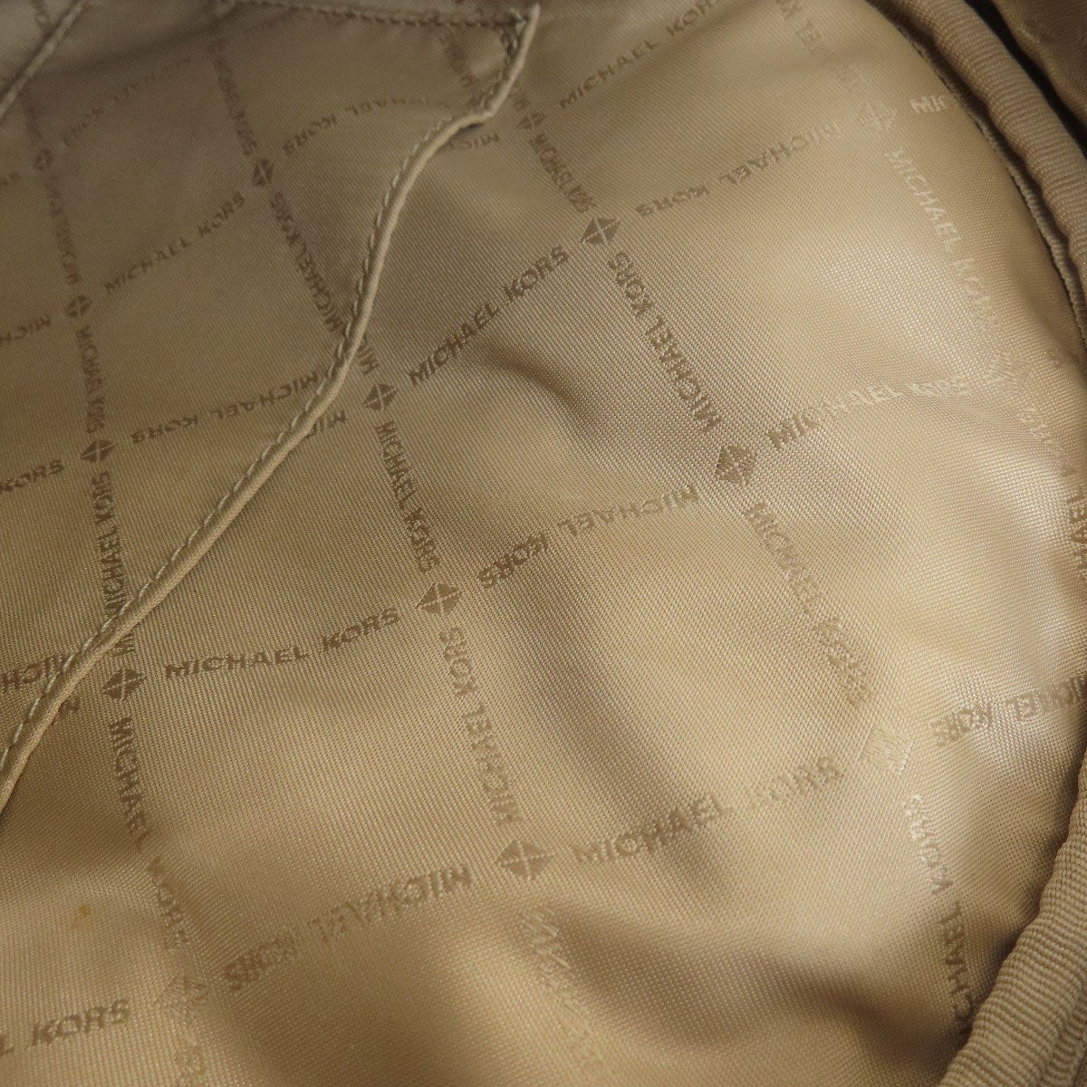 Michael Kors MK Signature Sticker Backpack Â· Daypack Leather Coated CanvasLadies [Used]