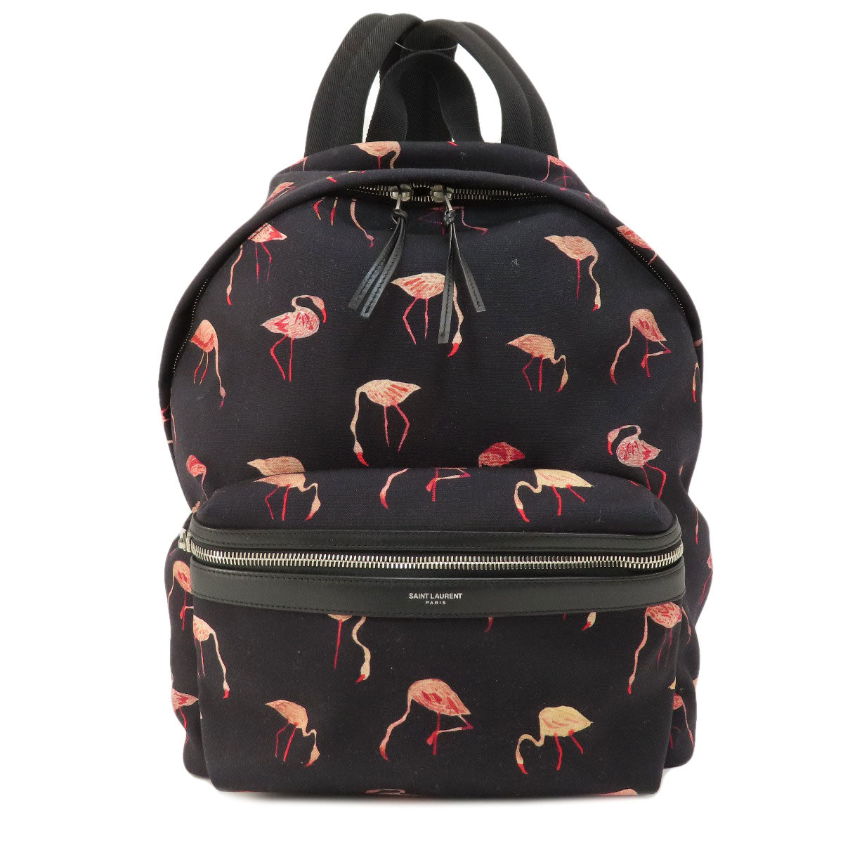 SAINT LAURENT   Backpack Â· Daypack Flamingo motif Nylon Ladies