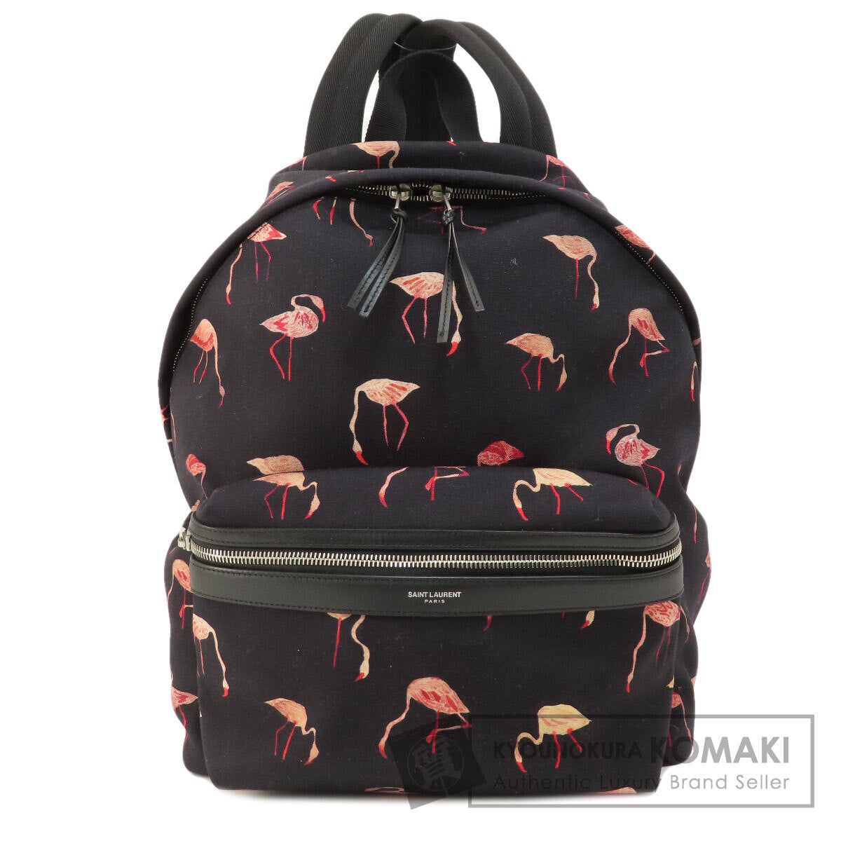 SAINT LAURENT   Backpack Â· Daypack Flamingo motif Nylon Ladies