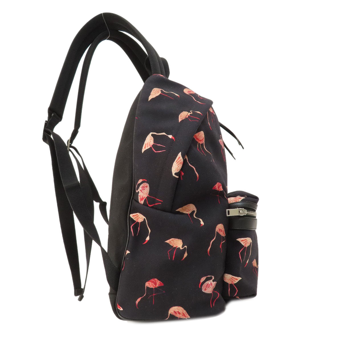 SAINT LAURENT   Backpack Â· Daypack Flamingo motif Nylon Ladies