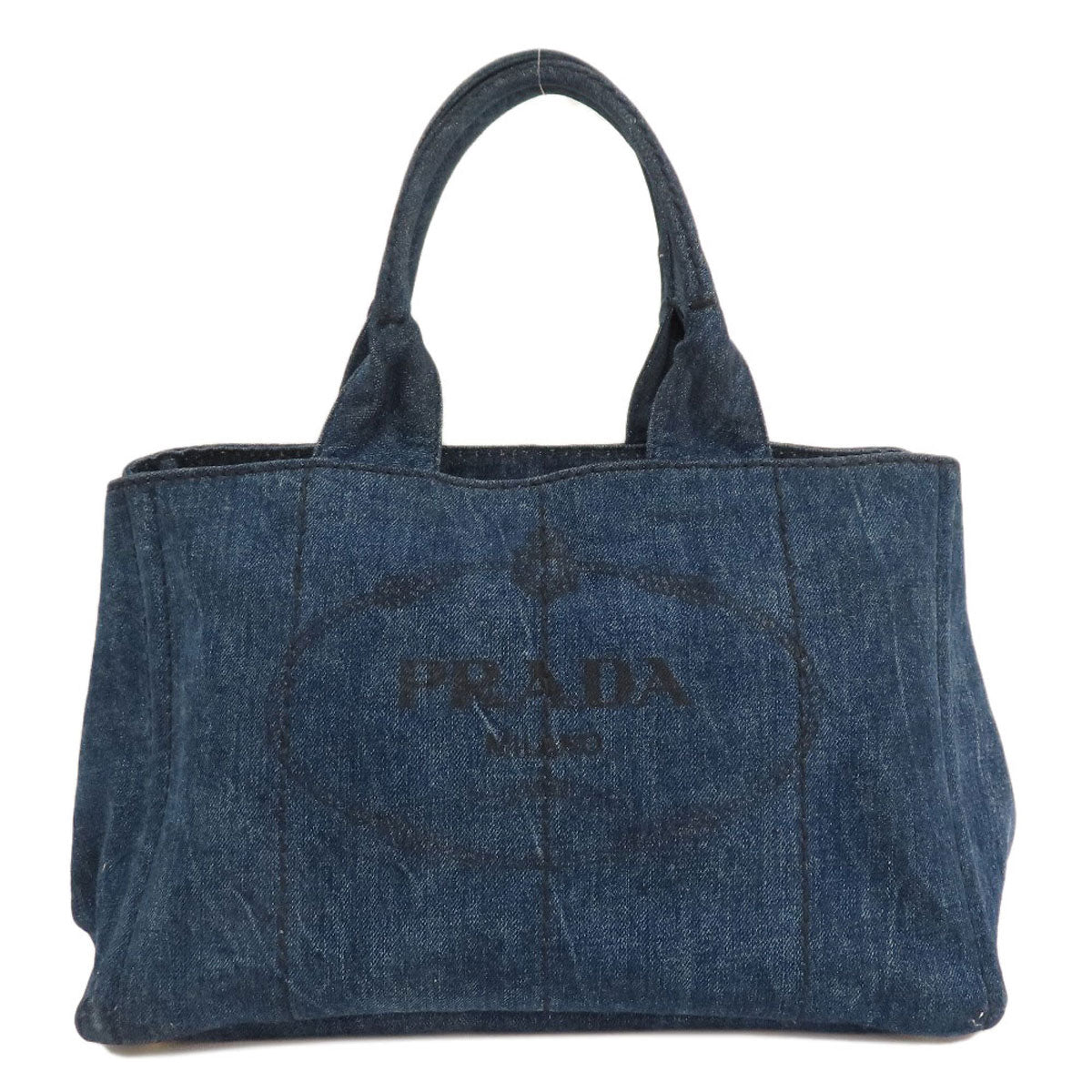 PRADA  B1877B Tote Bag Canapa Denim Ladies