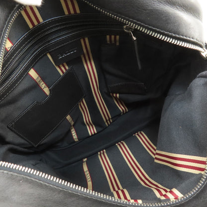 BALLY Simple design Shoulder Bag Leather Ladies [Used]