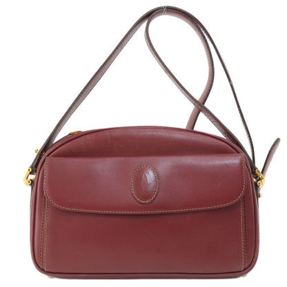 CARTIER Must Line Shoulder Bag Leather Ladies [Used]