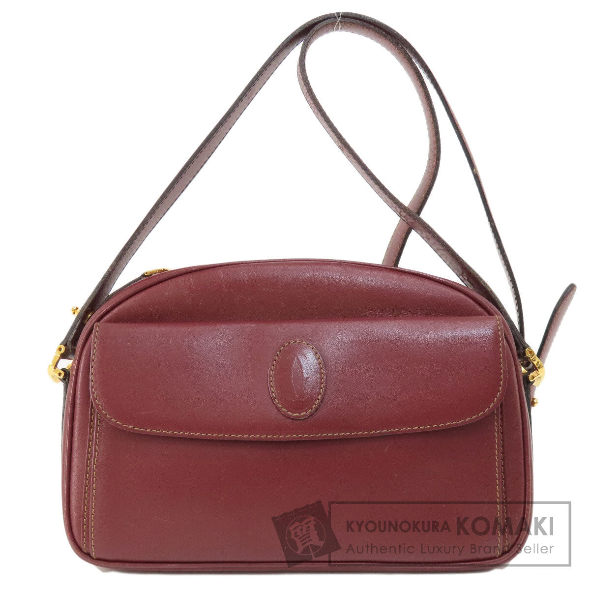 CARTIER Must Line Shoulder Bag Leather Ladies [Used]