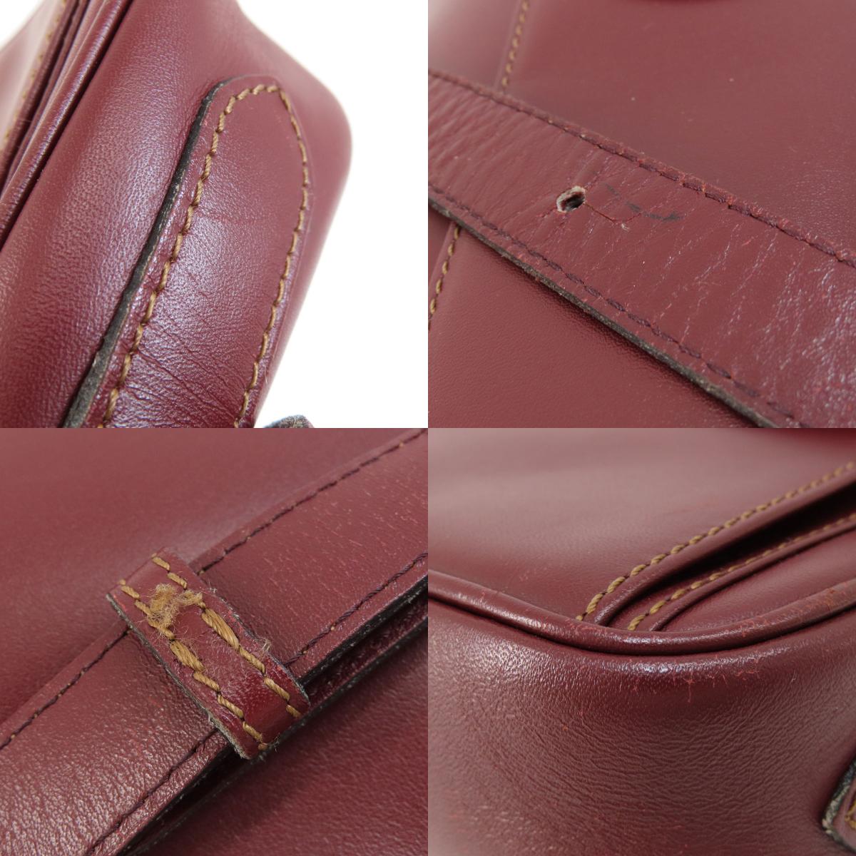 CARTIER Must Line Shoulder Bag Leather Ladies [Used]