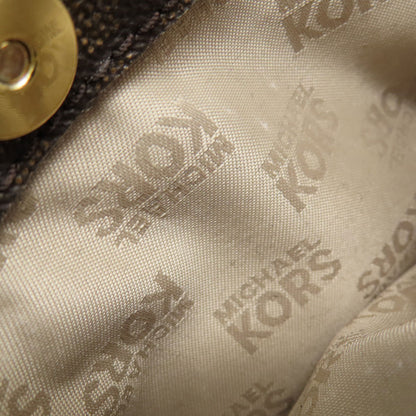 Michael Kors MK signature Shoulder Bag Leather Coated CanvasLadies [Used]