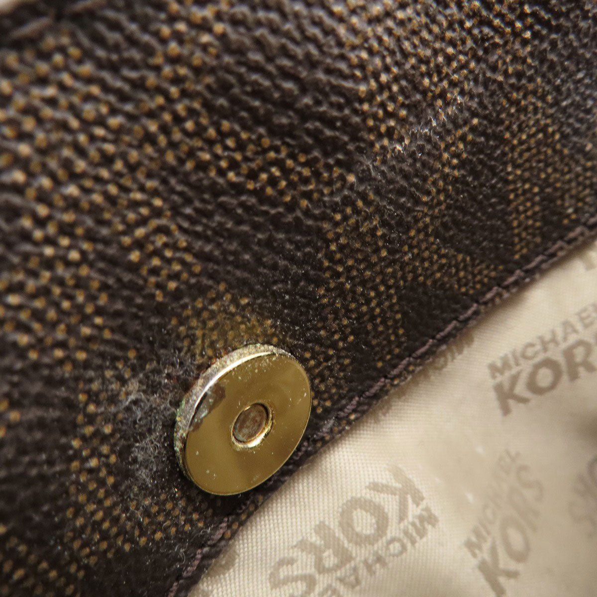 Michael Kors MK signature Shoulder Bag Leather Coated CanvasLadies [Used]