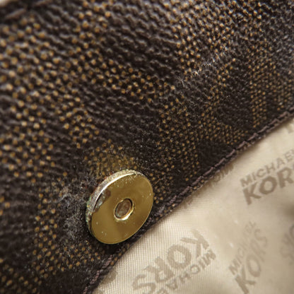 Michael Kors MK signature Shoulder Bag Leather Coated CanvasLadies [Used]