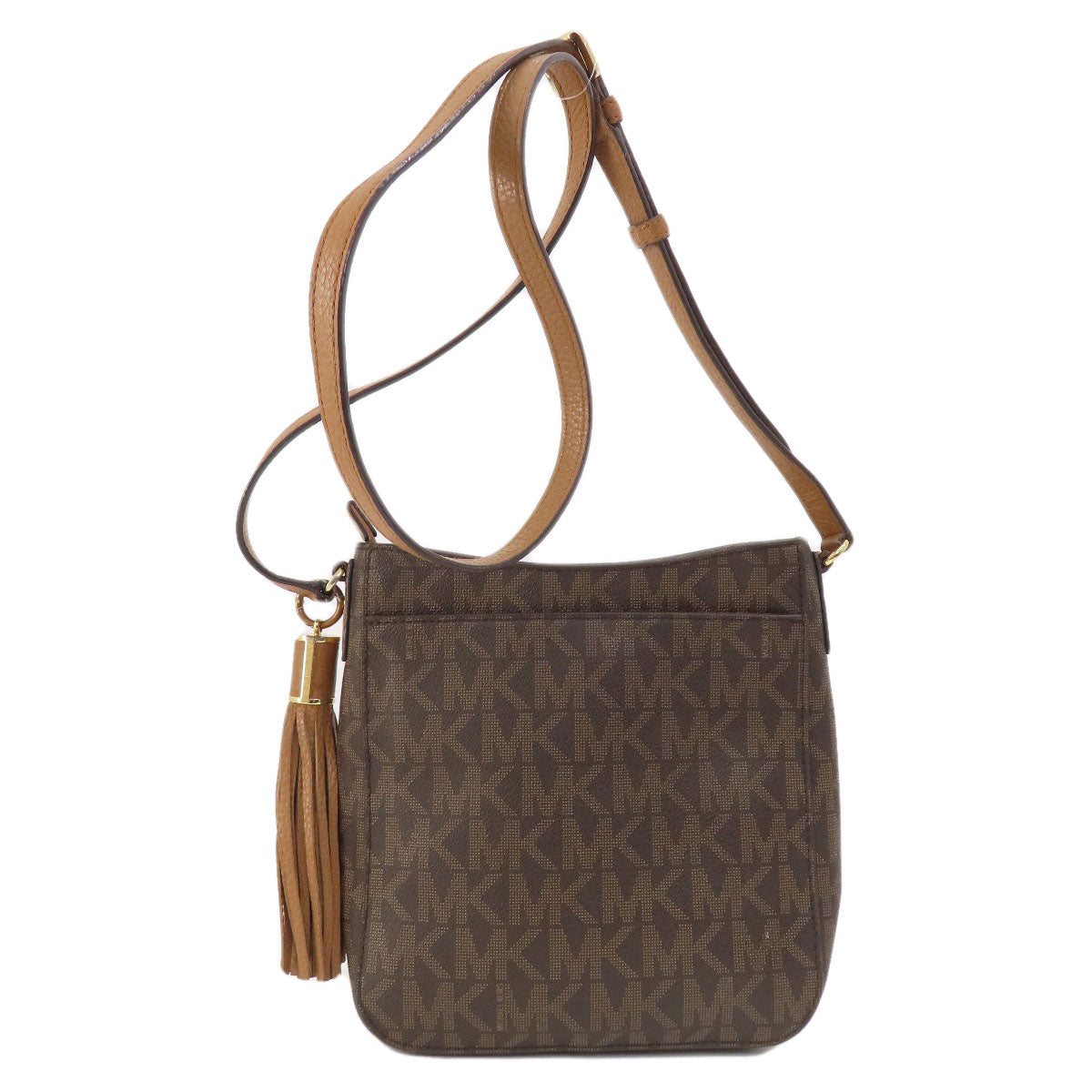 Michael Kors MK signature Shoulder Bag Leather Coated CanvasLadies [Used]