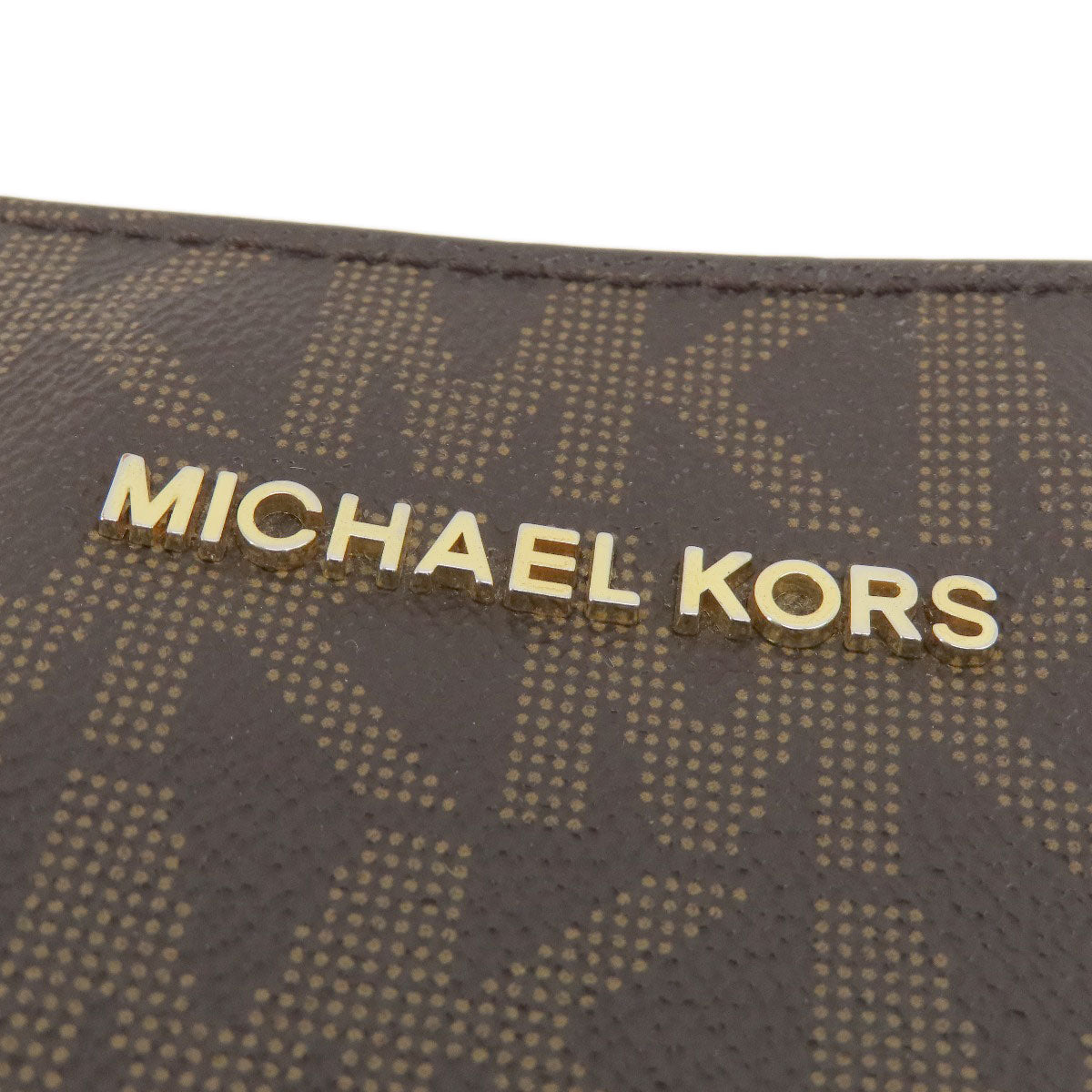 Michael Kors MK signature Shoulder Bag Leather Coated CanvasLadies [Used]