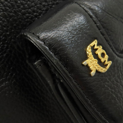 MCM logo Backpack Â· Daypack Leather Ladies [Used]