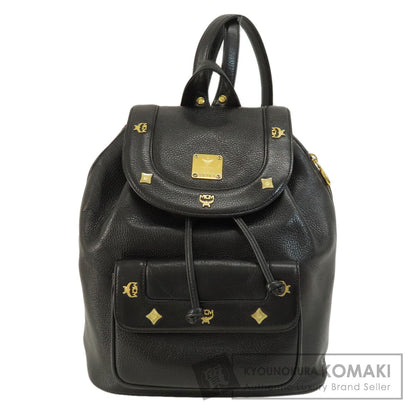 MCM logo Backpack Â· Daypack Leather Ladies [Used]