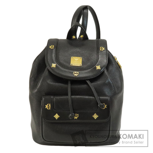 MCM logo Backpack Â· Daypack Leather Ladies [Used]