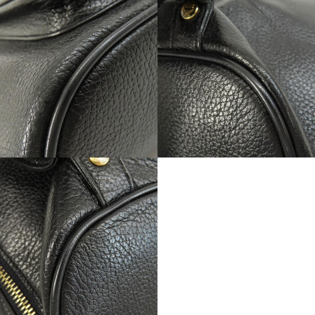 MCM logo Backpack Â· Daypack Leather Ladies [Used]