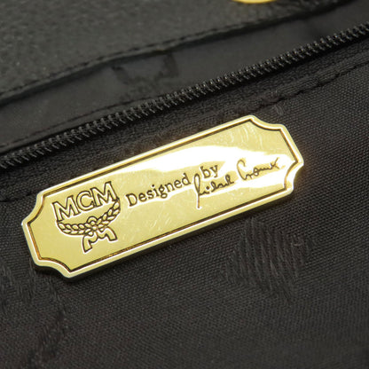 MCM logo Backpack Â· Daypack Leather Ladies [Used]