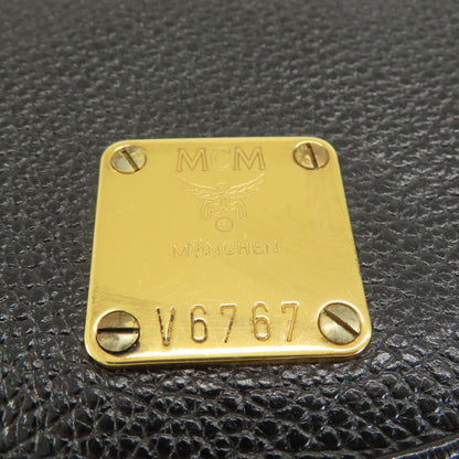 MCM logo Backpack Â· Daypack Leather Ladies [Used]