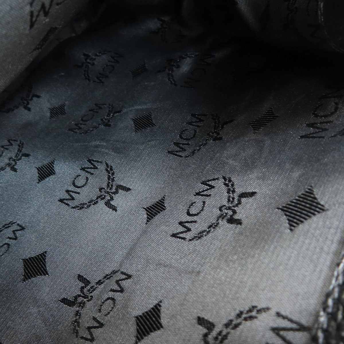 MCM logo Backpack Â· Daypack Leather Ladies [Used]