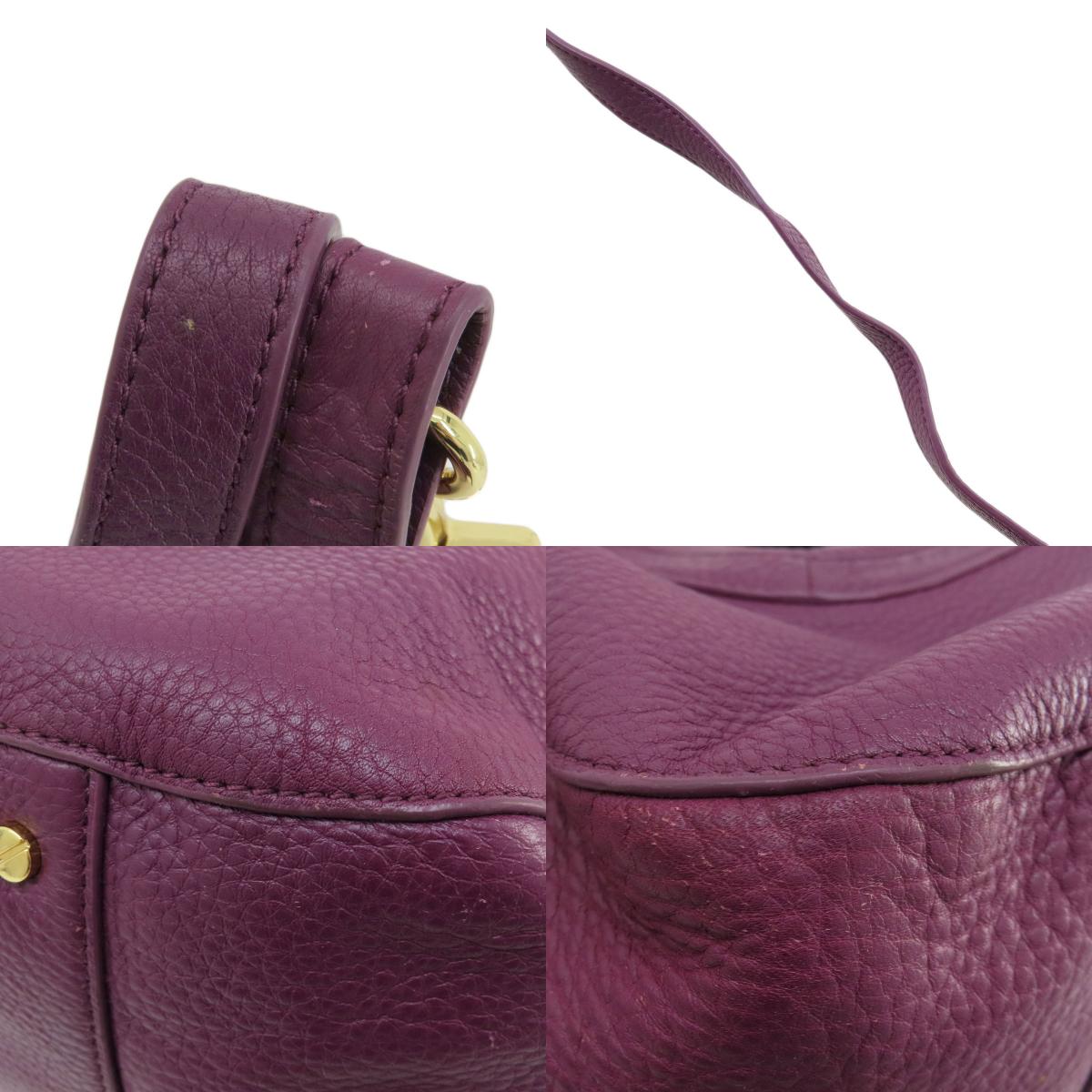 Tory Burch Logo 2WAY Tote Bag Leather Ladies [Used]