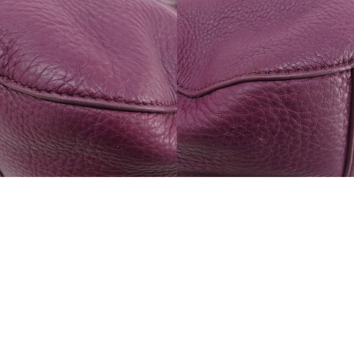 Tory Burch Logo 2WAY Tote Bag Leather Ladies [Used]