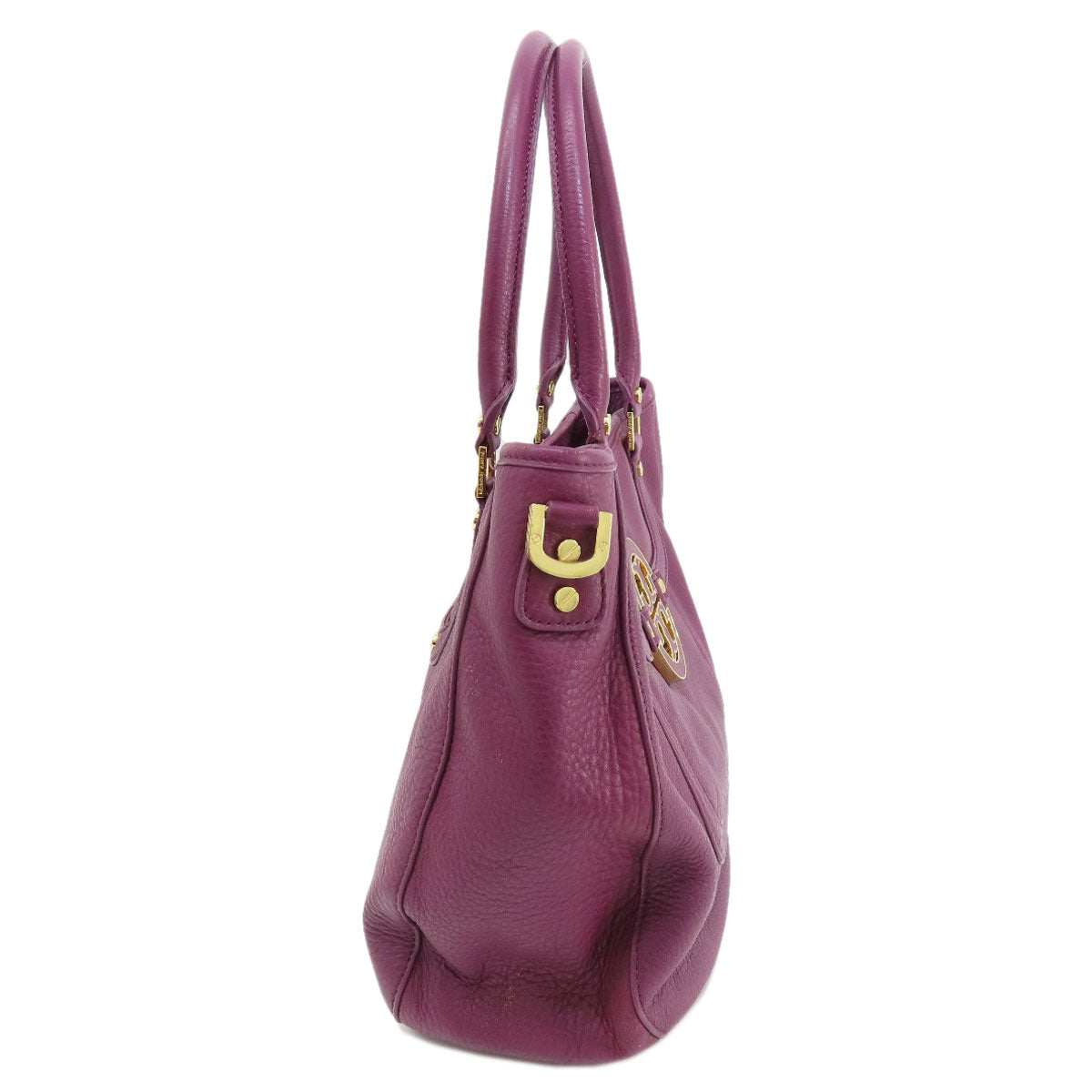 Tory Burch Logo 2WAY Tote Bag Leather Ladies [Used]