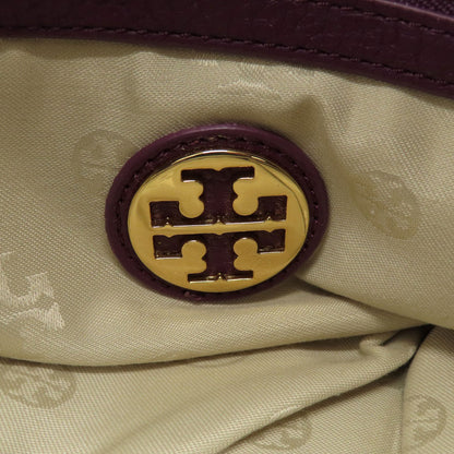 Tory Burch Logo 2WAY Tote Bag Leather Ladies [Used]