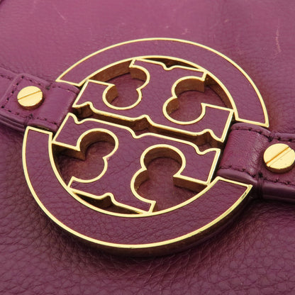 Tory Burch Logo 2WAY Tote Bag Leather Ladies [Used]