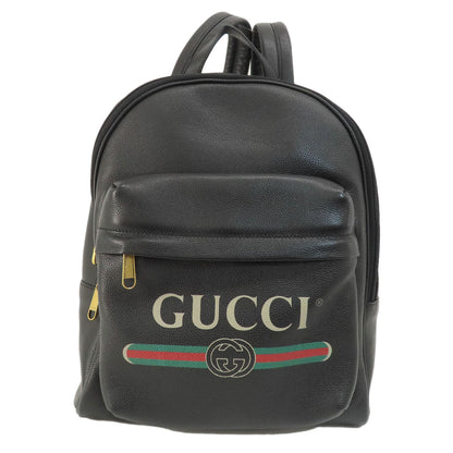 GUCCI 547834 Logo print Backpack Â· Daypack Calf Ladies [Used]