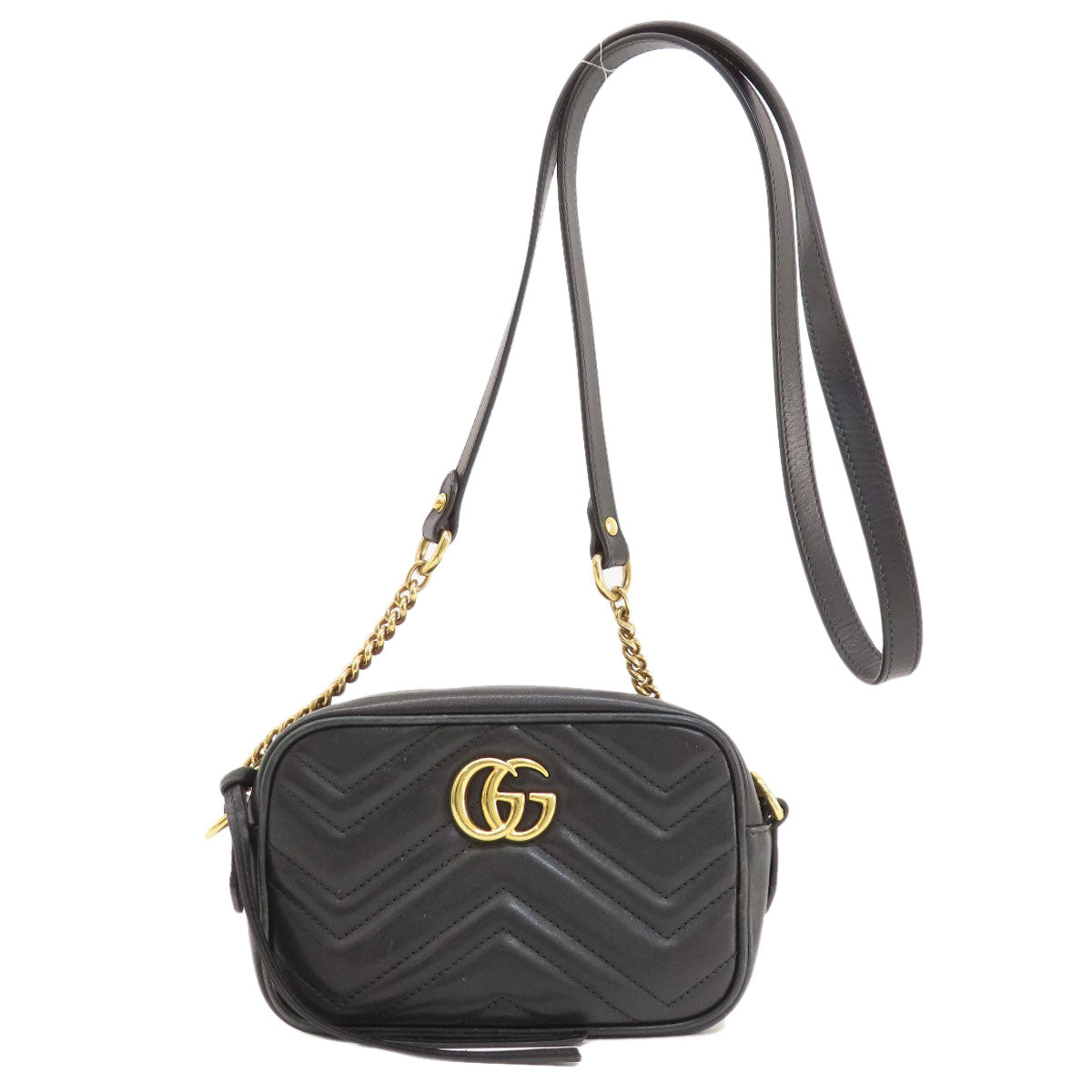 GUCCI 448065 GG Marmont mini bag Shoulder Bag Calf Ladies [Used]