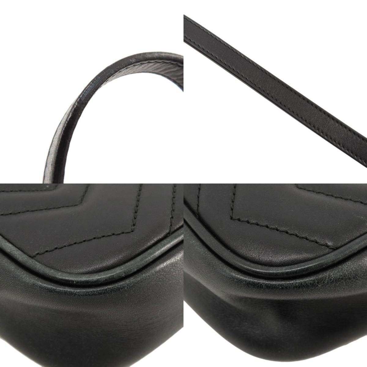 GUCCI 448065 GG Marmont mini bag Shoulder Bag Calf Ladies [Used]