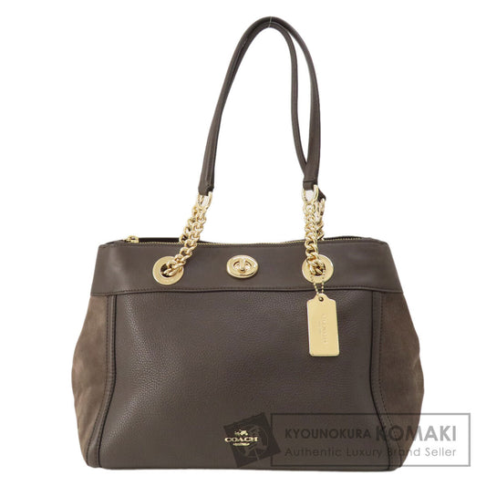 COACH  20165 Tote Bag logo Leather Ladies