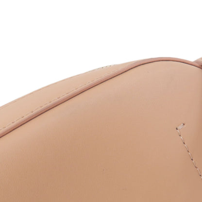 Emporio Armani logo Shoulder Bag Leather Ladies [Used]