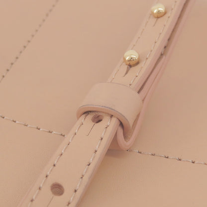 Emporio Armani logo Shoulder Bag Leather Ladies [Used]