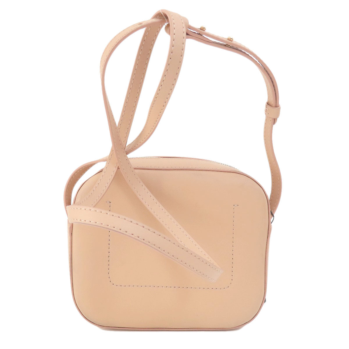 Emporio Armani logo Shoulder Bag Leather Ladies [Used]