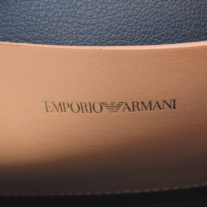 Emporio Armani logo Shoulder Bag Leather Ladies [Used]