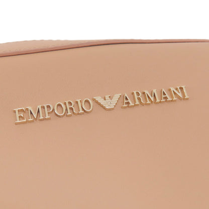 Emporio Armani logo Shoulder Bag Leather Ladies [Used]